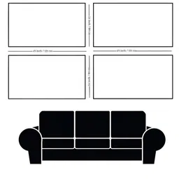 nestroots Exquisite White & Blue 4 Pieces Canvas Paintings Wall Arts image 5