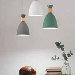 KINIS Green & White Aluminium Quirky Ceiling Lamp image 5