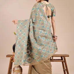 Astita Striped Woven Design Zari Saree image 5