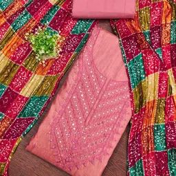 KIMISHA Embroidered Unstitched Dress Material-picture-15