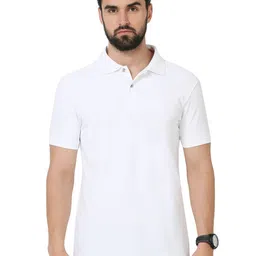 ECOLINE Clothing Men Antimicrobial Solid Polo Collar T-shirt-image-88