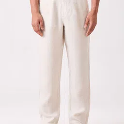 MH&Y Men Comfort Pleated Mid-Rise Trousers-image-64