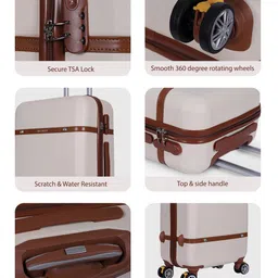 Mini west london Wanderlust Textured Hard-Sided Medium Trolley Bags image 5