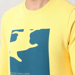 Peter England Casuals Men Printed Pullover Sweatshirt image 2