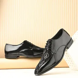 House Of Pataudi Men Formal Lace Up Derbys image 4