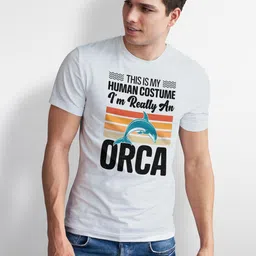 Seekbuylove Typography Printed Round Neck Pure Cotton Bio Finish T-shirt image 3