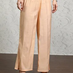 Vishudh Embroidered Band Collar Tunic With Palazzo image 5