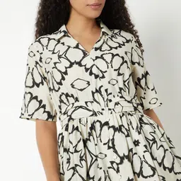 max Print Shirt Midi Dress image 3