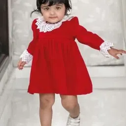 DISHA CREATIONZ Ruffled A-Line Dress-picture-31