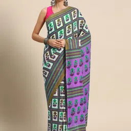 BUTA BUTI Ethnic Motifs Pure Cotton Saree-picture-20