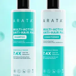 ARATA Set Of 2 Multi Active Anti Hair Fall Shampoo & Conditioner - 200 ml Each image 1