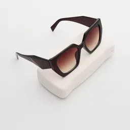 PELLE LUXUR Unisex Rectangle Sunglasses with UV Protected Lens PL25GS338-picture-32