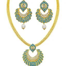 Women Click Stone-Studded & Beaded Jewellery Set-picture-27