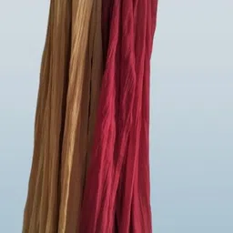 roundx Acrylic Woven Red, Brown Women Dupatta image 4