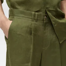 MANGO MAN Pure Linen Bermuda Shorts image 2