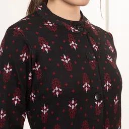 Anouk Women Embroidered Printed Cardigan Sweaters image 2