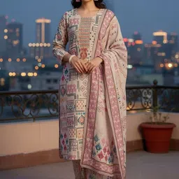 SZN Print A-Line Dress image 4