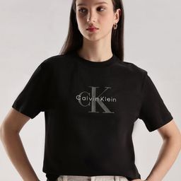 Calvin Klein Jeans Women Brand Logo Printed T-shirt-picture-48