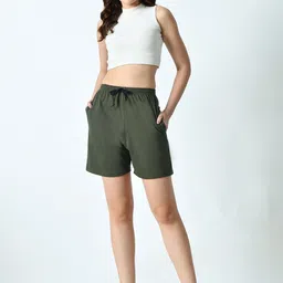 BAESD Women Pack Of 2 High-Rise Shorts image 2