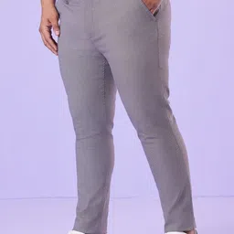 Big Hello - The Plus Life Men Regular Fit Mid-Rise Chinos Trousers-picture-14