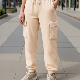 Women Solid Pink Track Pants-image-81