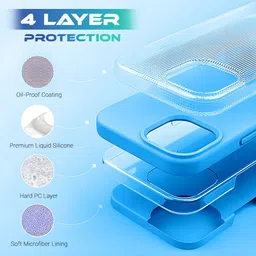 LIRAMARK Solid Printed iPhone 15 Back Case Mobile Accessories image 3
