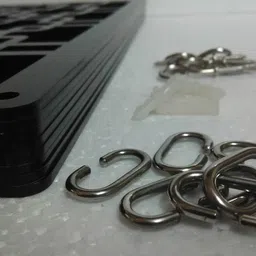 random Walnut Engineering Wood (Pack Of 12) Hanging Room Divider image 5