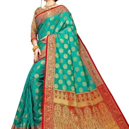 jayant creation Multicoloured Silk Blend Barasi Sarees image 5