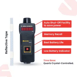 systems tech HTM 560 Non Contact + HTM 890 Photo Contact Digital Tachometer Digital Multimeter image 3