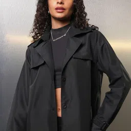 Tokyo Talkies Women Longline Open Front Jacket image 1