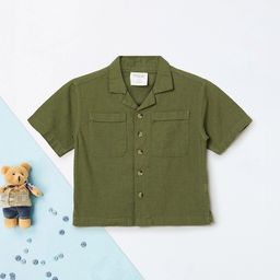 max Boys Solid Cuban Collar Casual Shirt-picture-22