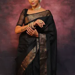 SHRIADINATH Woven Design Silk Blend Saree image 2