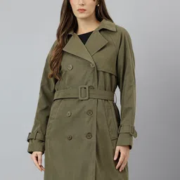 Latin Quarters Women Full Sleeve Lapel Collar Overcoat-picture-10