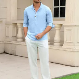 ZELINCO Men Thread Work Kurta image 4