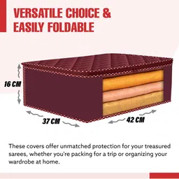 Kuber Industries Maroon Set of 6 Regular Multi-Utility Organisers image 4