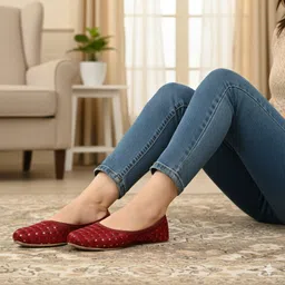 bifeet Floral Design Jutis Bellies For Women-picture-36