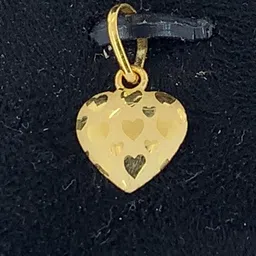 NJ Arts Real gold heart shape lockate 18kt Yellow Gold Locket-picture-26
