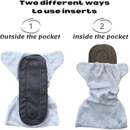 amsy New born baby diaper washable reuse (i diaper or 1 black insert ) ) image 2