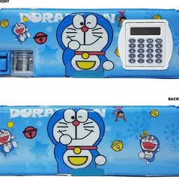 kelosk Cartoon character Theme Pencil Box Geometry Box with Calculator Sharpener cartoon character Art Plastic Pencil Box-picture-13