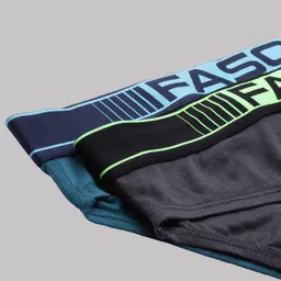 FASO Pack Of 2 Mid-Rise Cotton Basic Briefs FA1501-SQ-PO2-NAVY-CHESABLU image 5