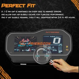 friendzon Screen Guard For TVS NTORQ 150 2025 BASE MODEL | HD Clear [Not Tempered Glass] Bike Crash Guard image 4