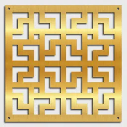planet decor Static Twig (Set Of 10) Gold Colour Acrylic Hanging Room Divider image 3