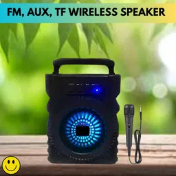 Clairbell 301(PORTABLE WIRELESS BLUETOOTH SPEAKER) Crystal Clear SoundWith Karaoke MicR200 5 W Bluetooth Laptop/Desktop Speaker-picture-15