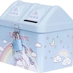 msn New HUT SHAPE|METAL COIN BANK FOR KIDS Coin Bank image 2