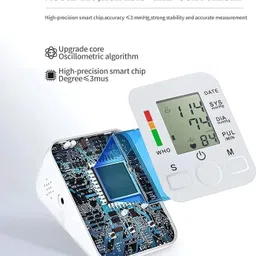 Balson Fully Automatic BP Monitor with Talking Intelligence Technology, Glucometer for testing Blood sugar levels, Pulse Oximeter with Oxygen Saturation Monitor I Bp Monitor image 4