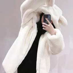 sheen ellision Fleece Coat For Women-picture-12