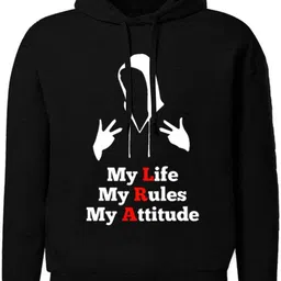kanitex Men Full Sleeve Printed Hooded Sweatshirt image 2