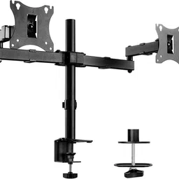 SUPRHOME Desk Monitor Stand for 10-30 inches LED, LCD, Smart TVs, Computer Monitors Dual Arm Monitor Mount |Monitor Stand with 360° Rotation & Adjustable Height Steel Desk Stand Rotatable Laptop Stand with Adjustable Height Compatible with Universal Laptops-picture-35