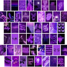 obita Purple Photo Wall Collage Kit Aesthetic Pictures, Wall Decor for Bedroom, Room Decor for Teen Girls, Trendy, 50PCS 4x6 INCH With Double Sided Tissue Tape Fine Art Print-picture-20