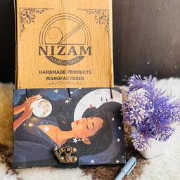 nizam handiicraft Beautifully designed diary Notebook With Lock Clasp A5 Diary Unruled A5 Diary 100 200 Pages image 2